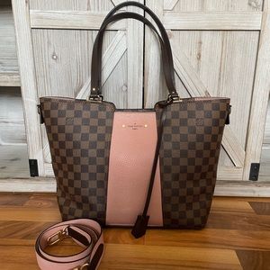 Louis Vuitton Damier Ebene Jersey Magnolia Handbag